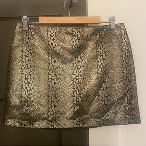 Vintage 90s metallic animal print skirt